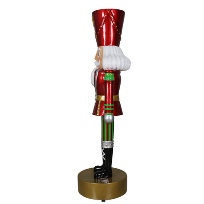 7' Red, Green and White Nutcracker