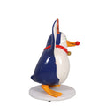 Funny Penguin with Red Nose and Antlers