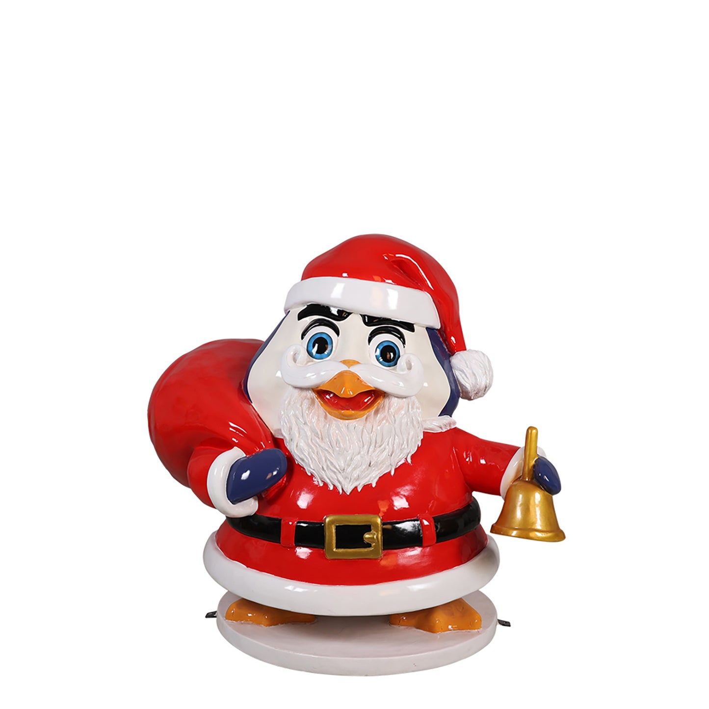 Funny Penguin Dressed as Santa