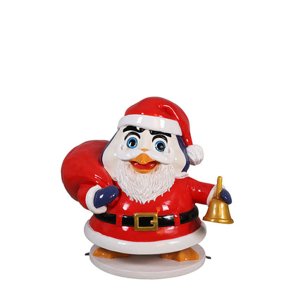 Funny Penguin Dressed as Santa