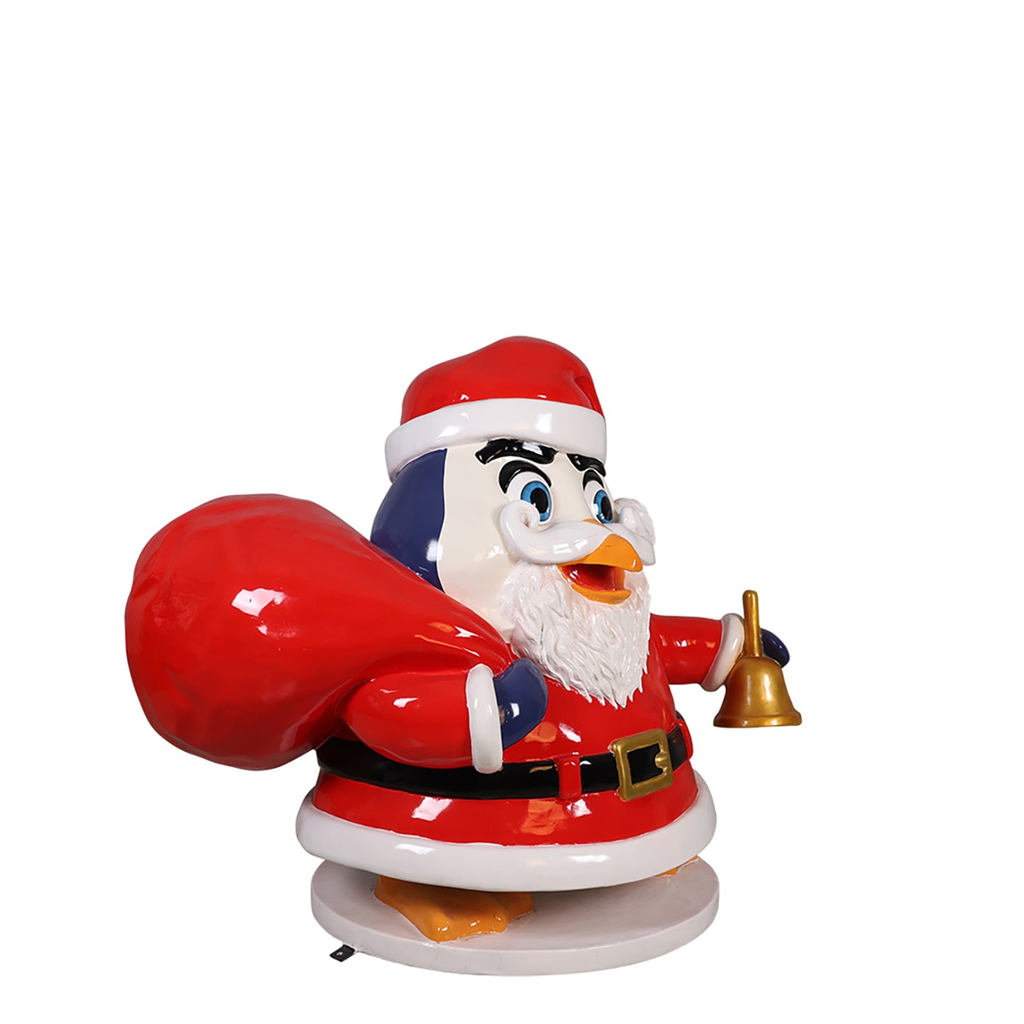 Funny Penguin Dressed as Santa