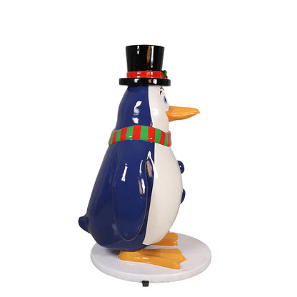 Funny Penguin with Tophat and Scarf