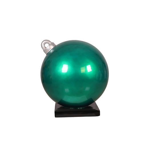 24" Green Christmas Ball Ornament Display