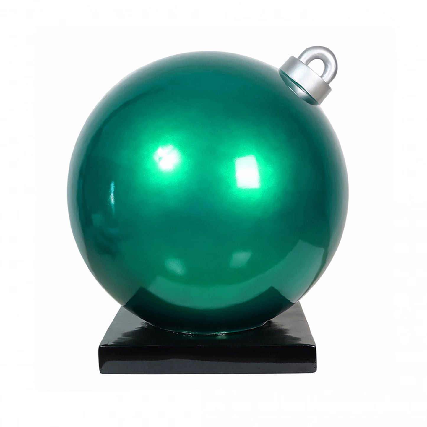 36" Green Christmas Ball Ornament Display