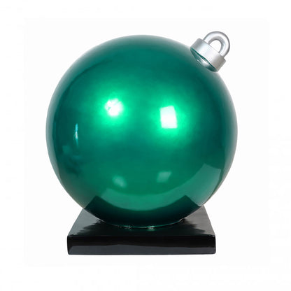 36" Green Christmas Ball Ornament Display