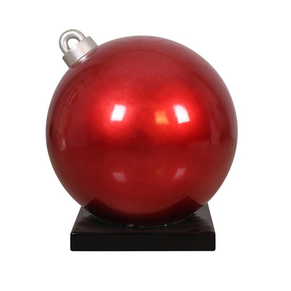 36" Red Christmas Ball Ornament Display