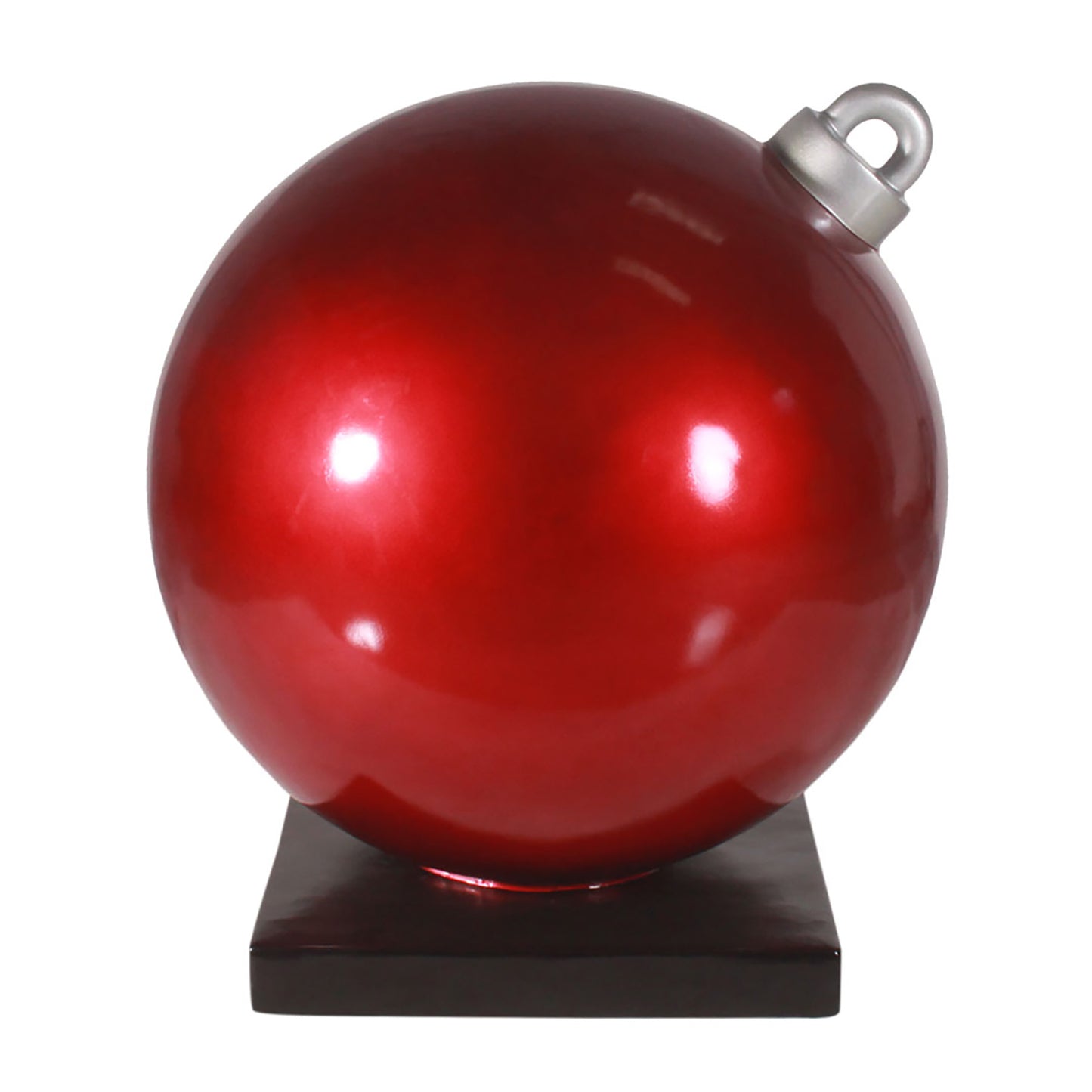 48" Red Christmas Ball Ornament Display with Base
