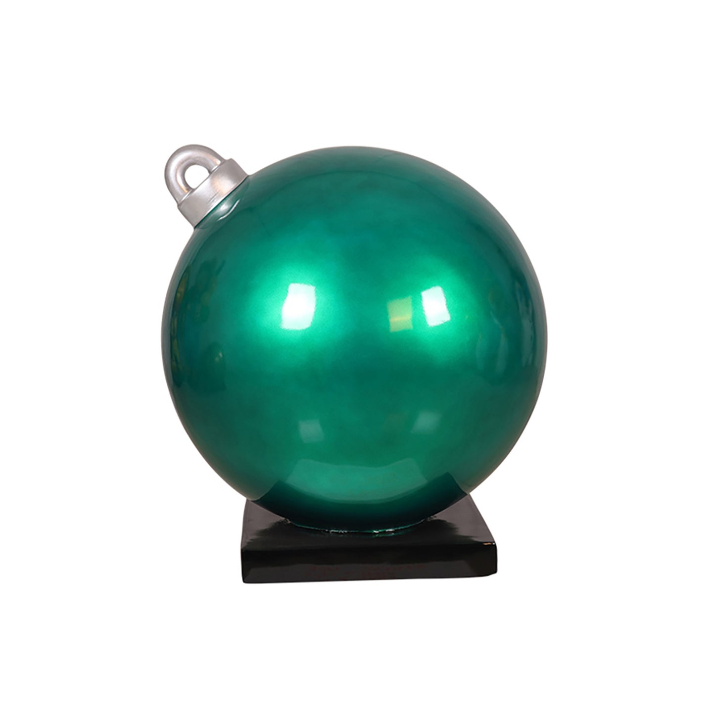 30" Green Christmas Ball Ornament Display with Base