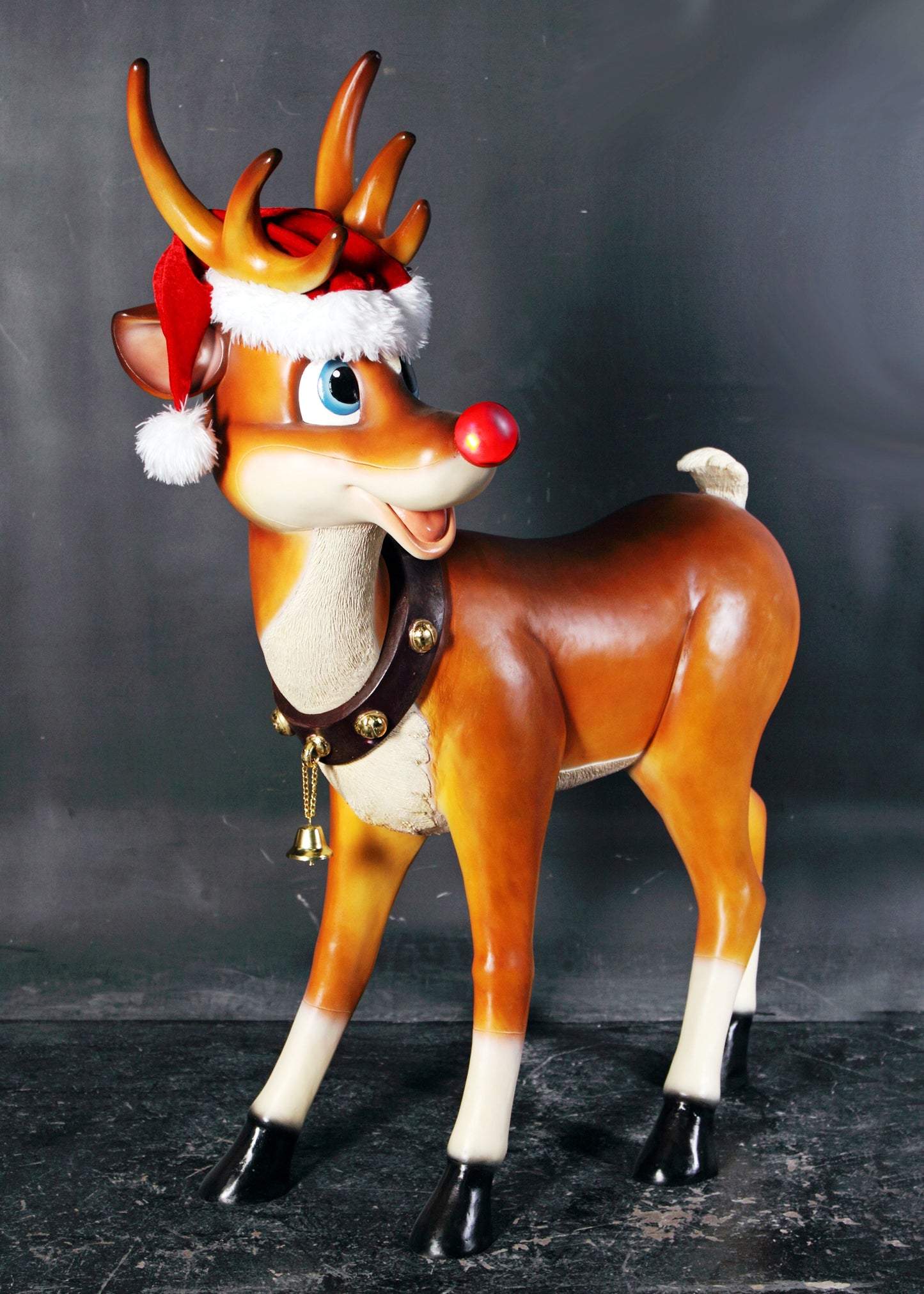45" Rudolph with Red Nose which Lights Up