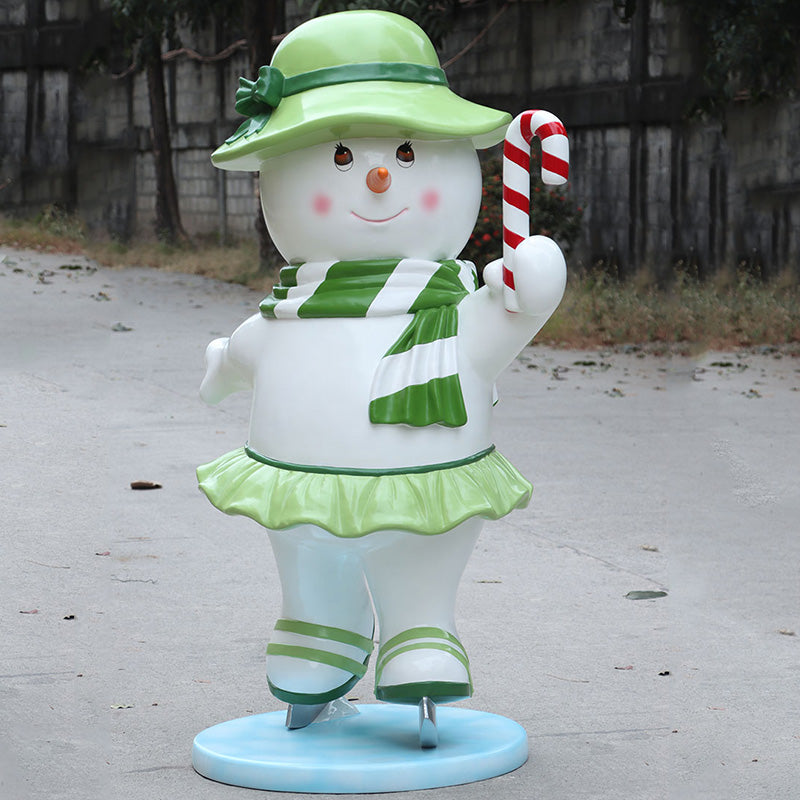 5' Skating Snowman Ma