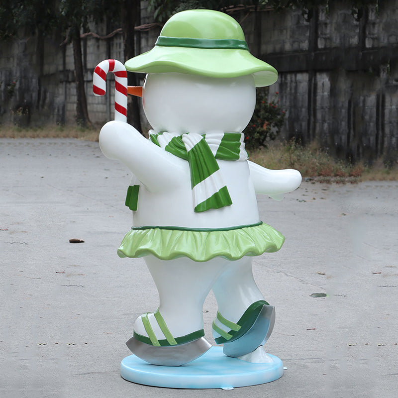 5' Skating Snowman Ma