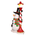 6' Snowman with Lamppost