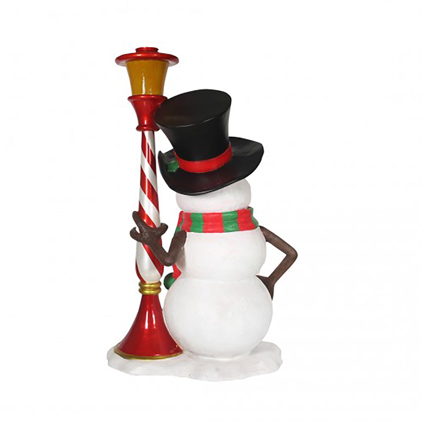 6' Snowman with Lamppost