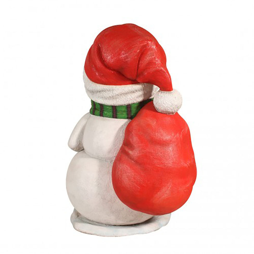 5' Snowman with Red Gift Sack