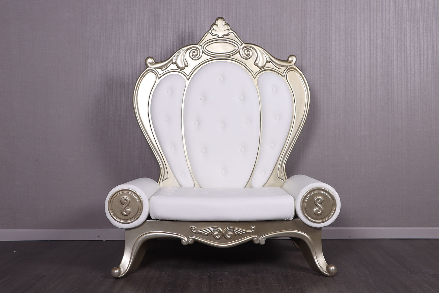 Deluxe Gold and White Throne