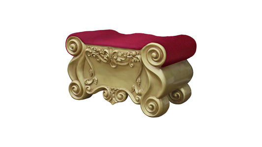 Santa Foot Rest with Plush Velvet