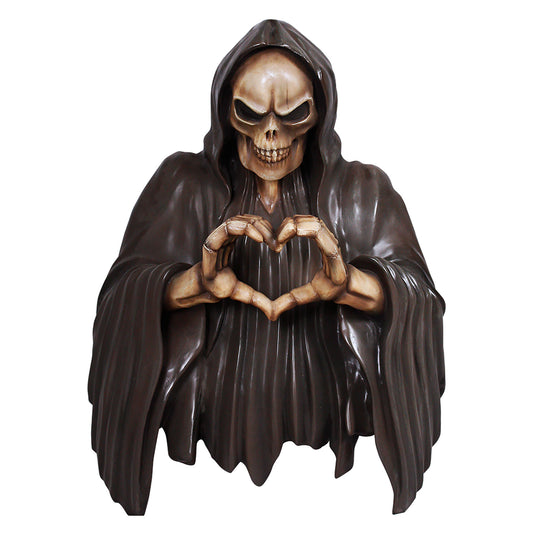 Skeleton with Heart Wall Mount