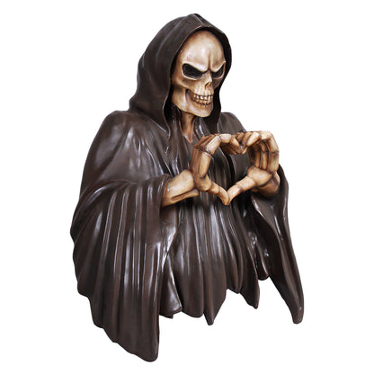 Skeleton with Heart Wall Mount