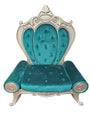 Deluxe Emerald Green and Gold Throne