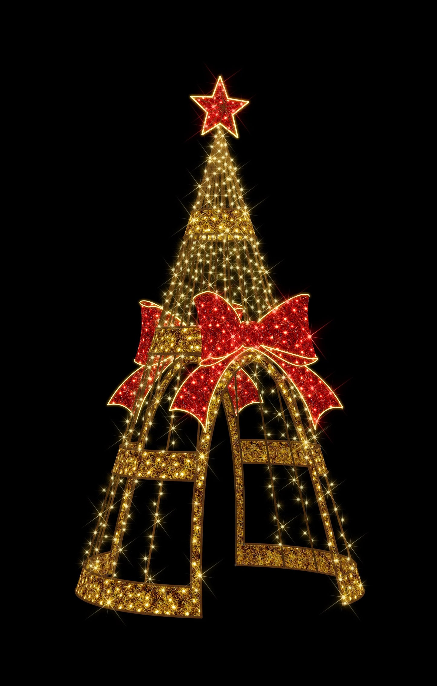 16.5' Tall LED Photo Op Tree with Bow