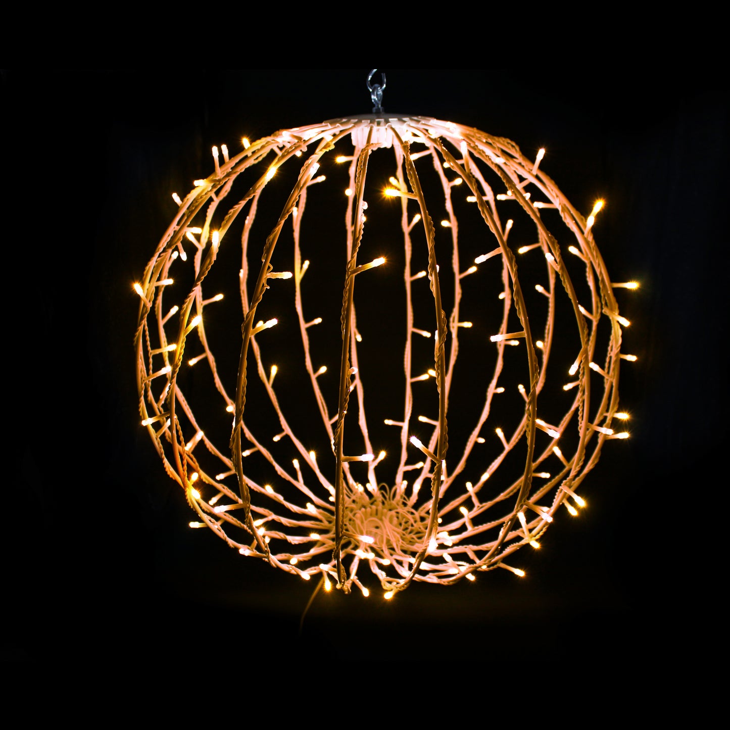 Orange 20" Sphere with 200 LEDS