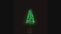 5' Green Starburst LED Tree