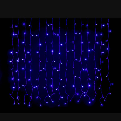 Twinkle LED Light Curtain with 150 Blue Lights