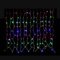 Twinkle LED Light Curtain with 150 Multi Colored Lights