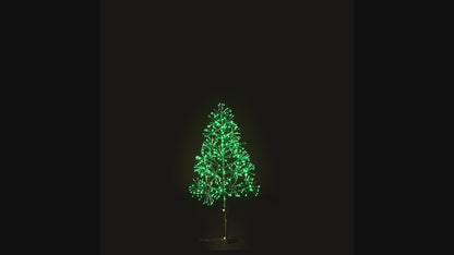 4' Green Starburst LED Tree