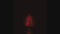 4' Red Starburst LED Tree