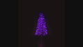 5' Purple Starburst LED Tree