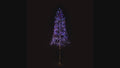 6' Red, White and Blue LED Tree with Silver Frame