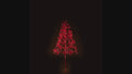 5' Red Starburst LED Tree