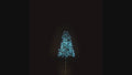 4' Teal Starburst LED Tree