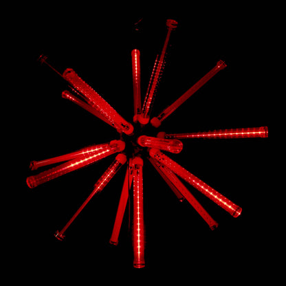 24" Animated Red LED Starburst