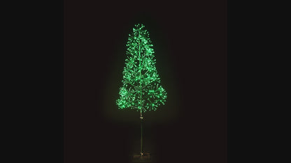 6' Green Starburst LED Tree