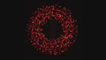 2' Orange Micro LED Wreath with Orange Frame