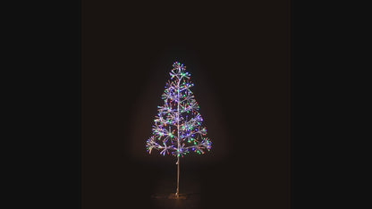 5' Multi Starburst LED Tree