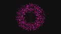 2' Pink Micro LED Wreath with Pink Frame