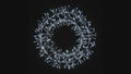 2' Pure White Micro LED Wreath with Silver Frame