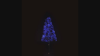 5' Blue Starburst LED Tree