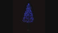 6' Blue Starburst LED Tree