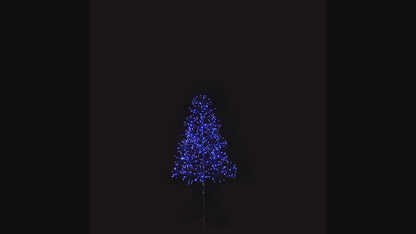 4' Blue Starburst LED Tree
