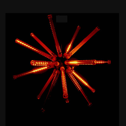 24" Animated Orange LED Starburst
