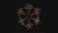 4' Gold Wall Mount LED Snowflake
