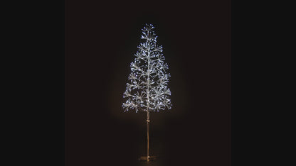 6' Pure White Starburst LED Tree