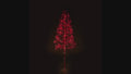 6' Red Starburst LED Tree