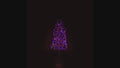 5' Purple and Orange LED Tree