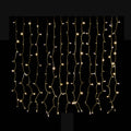 Warm White LED Curtain Lights 150 Twinkle Lights