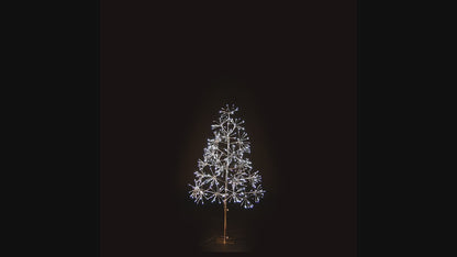 4' Pure White Starburst LED Tree